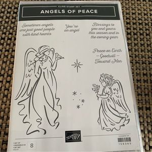 Stampin’ Up Angels of Peace cling stamp set.
